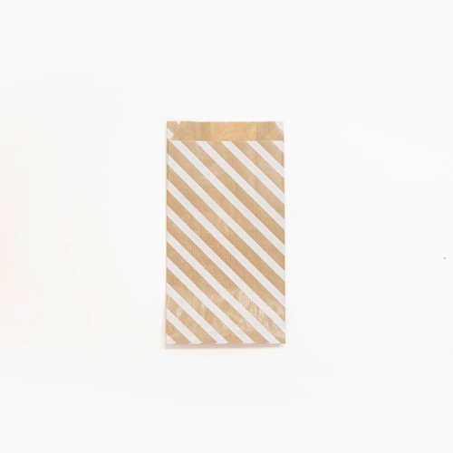 Bolsa De Papel Clairefontaine Kraft Decorado S/Asas 12X24X4,5 Cm Rayas Blancas Pack De 50 Bolsa De Papel Clairefontaine Kraft Decorado S/Asas 12X24X4,5 Cm Rayas Blancas Pack De 50