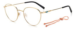 M Missoni MMI-0058-J5GE918 Gafas de Vista para Mujer, Dorado
