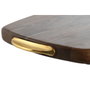 DKD Home Decor Tabla de Cortar Acacia e Inox Natural 40,5x26,6x4,5 cm