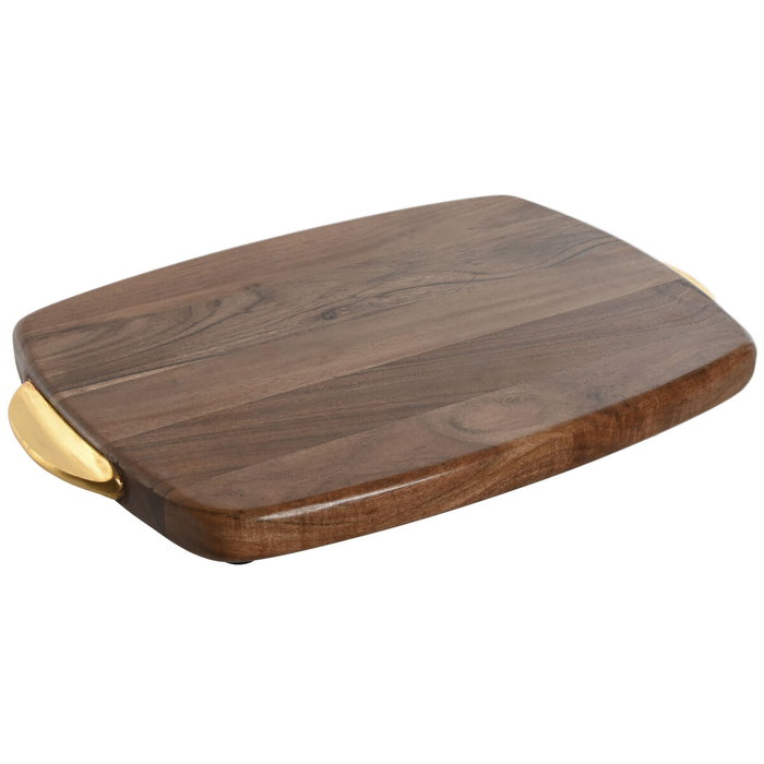 DKD Home Decor Tabla de Cortar Acacia e Inox Natural 40,5x26,6x4,5 cm DKD Home Decor Tabla de Cortar Acacia e Inox Natural 40,5x26,6x4,5 cm