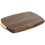DKD Home Decor Tabla de Cortar Acacia e Inox Natural 40,5x26,6x4,5 cm