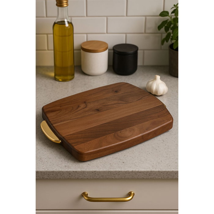 DKD Home Decor Tabla de Cortar Acacia e Inox Natural 40,5x26,6x4,5 cm DKD Home Decor Tabla de Cortar Acacia e Inox Natural 40,5x26,6x4,5 cm