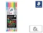 Staedtler Rotulador Triplus Neon Colours Estuche 6 Unidades Colores Surtidos Punta Fina 0.3mm