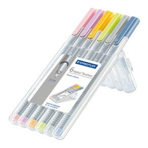 Staedtler Triplus Fineliner 334 Estuche de 6 unidades Colores Neón Surtidos