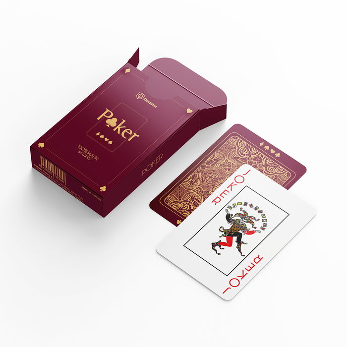 DEQUBE Baraja de Cartas Póker 100% Plástico