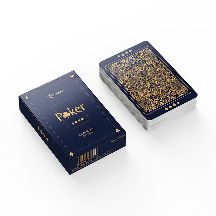 DEQUBE Baraja de Cartas Póker 100% Plástico