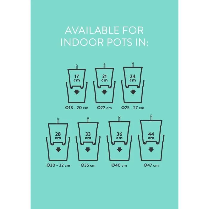 Elho ELH8711904331603 Maceta con autorriego Insert 33 Negro Ø 33 x H 31 cm 100% reciclado