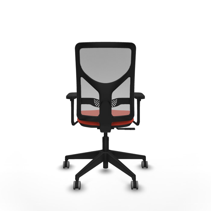 PIQUERAS Y CRESPO Silla de oficina Motilla con mecanismo Sincro, Tela Naranja oscuro y Malla Gris PIQUERAS Y CRESPO Silla de oficina Motilla con mecanismo Sincro, Tela Naranja oscuro y Malla Gris