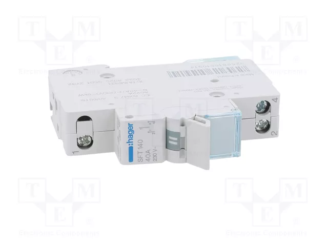 HAGER Interruptor de grúa 40A 230VAC 1 polo
