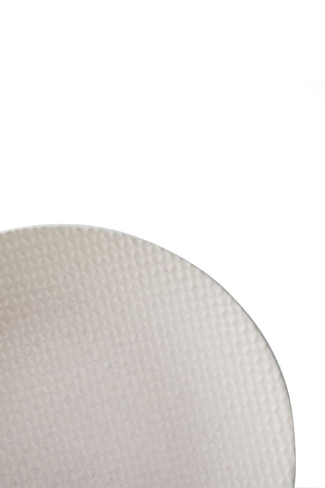 Hermia X00018603 Juego de Platos de Gres Cerámico, Crema, 27 cm (6 Piezas)