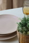 Hermia X00018603 Juego de Platos de Gres Cerámico, Crema, 27 cm (6 Piezas)