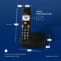 Panasonic KX-TGU110 Teléfono Inalámbrico Negro