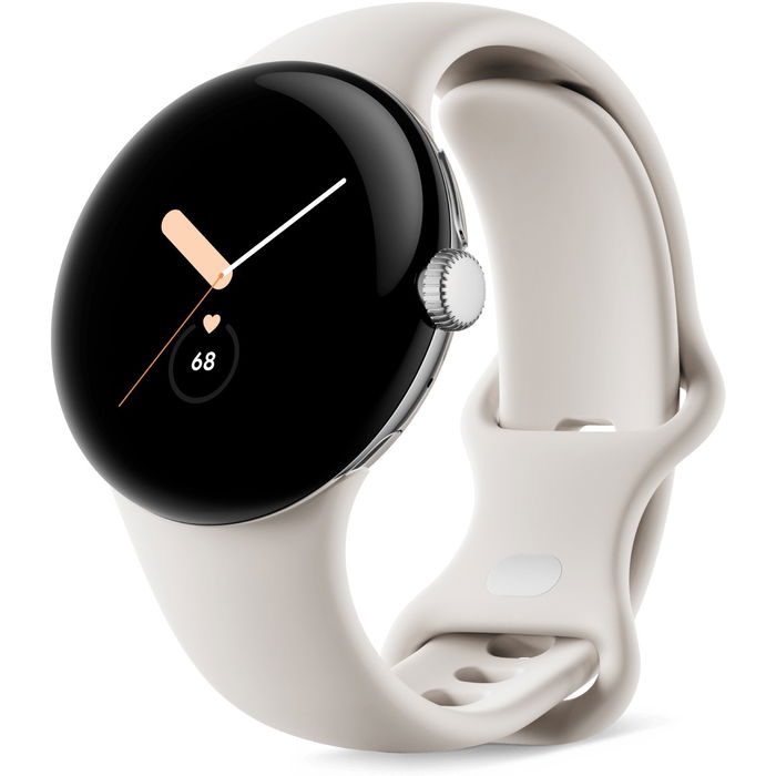 Google Pixel Watch LTE 4G 41mm Plata/Blanco con GPS y Monitor de Frecuencia Cardiaca, Wear OS