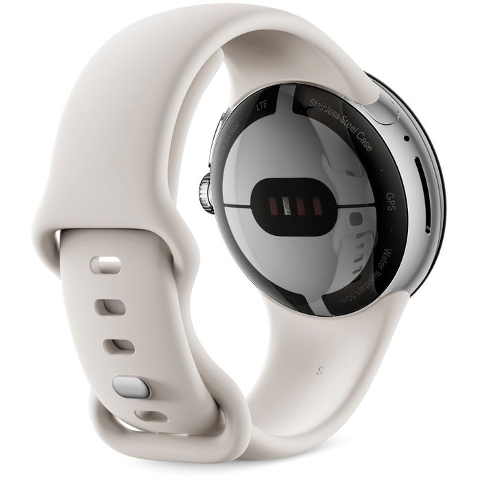 Google Pixel Watch LTE 4G 41mm Plata/Blanco con GPS y Monitor de Frecuencia Cardiaca, Wear OS