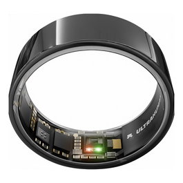 Ultrahuman Ring Air Smart Ring para Mujer y Hombre, Seguimiento de Sueño y Fitness, Frecuencia Cardíaca, Aster Black, Talla 12