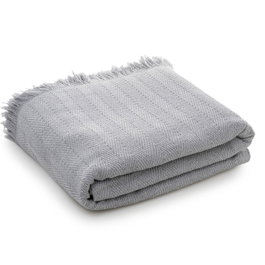 L'essentiel linge de maison Merlin Funda de Sofá Gris Claro, 100% Algodón Reciclado, 170 x 205 cm
