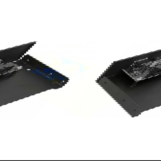 DeLOCK 63962 Bandeja Frontal USB 3.5" 1 x USB Tipo-C + 1 x USB Tipo-A USB 3.1 Gen 1 5 Gbps Negro Metal