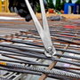 Knipex Tenaza rusa de fuerza cincada brillante 300 x 50 x 25 mm para alambre de atar