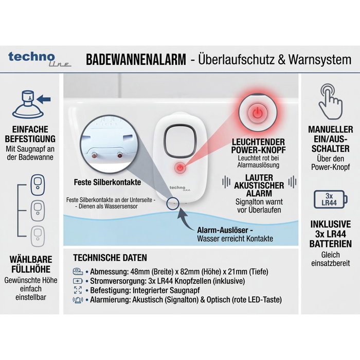 Technoline PA 300 Wasseralarm Technoline PA 300 Wasseralarm