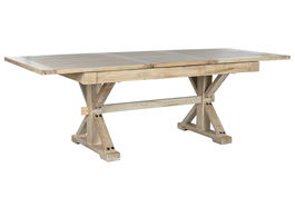 DKD Home Decor Mesa de Comedor Balines Natural 180 x 90 x 76 cm Madera Reciclada Olmo