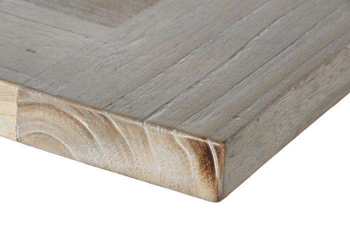 DKD Home Decor Mesa de Comedor Balines Natural 180 x 90 x 76 cm Madera Reciclada Olmo