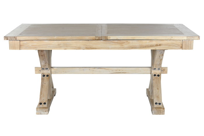 DKD Home Decor Mesa de Comedor Balines Natural 180 x 90 x 76 cm Madera Reciclada Olmo