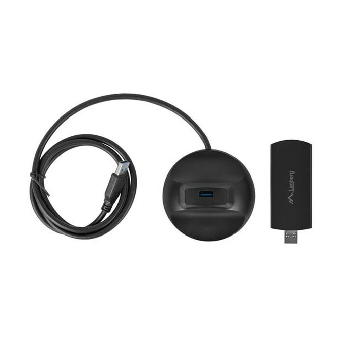 Lanberg NC-3000-WI Adaptador de red inalámbrico USB 3.0 Wi-Fi 6 AX3000 TRI-BAND