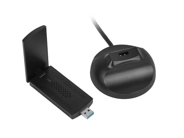 Lanberg NC-3000-WI Adaptador de red inalámbrico USB 3.0 Wi-Fi 6 AX3000 TRI-BAND