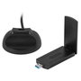 Lanberg NC-3000-WI Adaptador Red USB WiFi 6 AX3000 Tribanda 2.4GHz 5GHz 6GHz USB 3.0