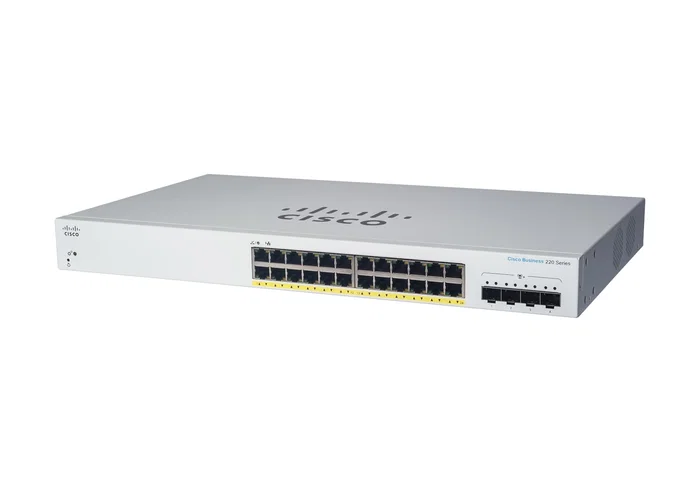 Cisco CBS220-24P-4G Switch Gestionado L2 Gigabit Ethernet PoE Blanco Cisco CBS220-24P-4G Switch Gestionado L2 Gigabit Ethernet PoE Blanco