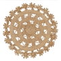 Ixia Alfombra de Decoración Natural de Yute 120 x 120 cm