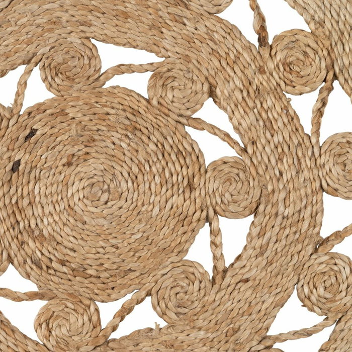 Ixia Alfombra de Decoración Natural de Yute 120 x 120 cm