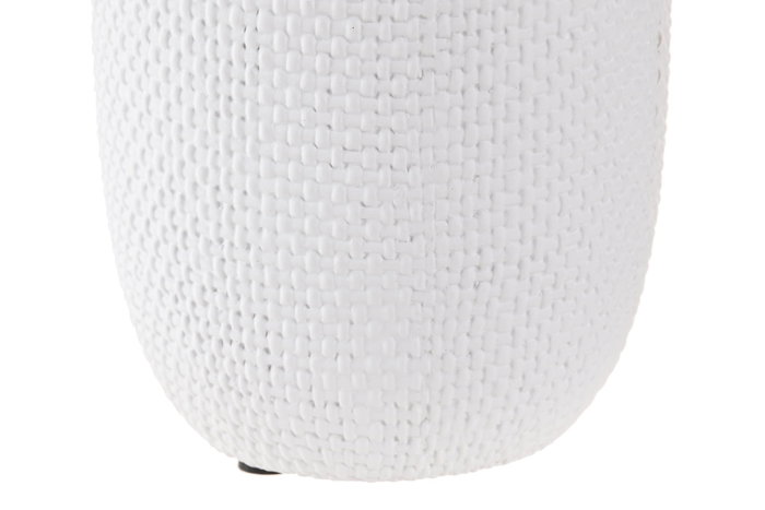 DKD Home Decor Vaso de Cemento Mate Blanco 8x8x10,5 cm