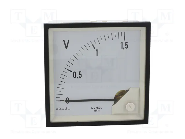 LUMEL Voltímetro analógico para panel MA19 VDC 0÷1,5V