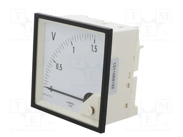 LUMEL Voltímetro analógico para panel MA19 VDC 0÷1,5V