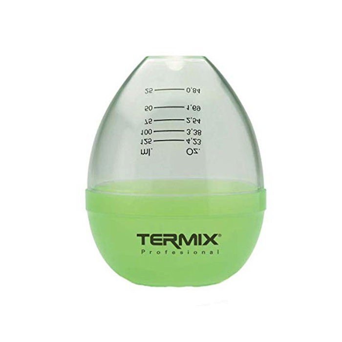 Termix Coctelera Pequeña Verde 125ml para Mezclar Tinte y Oxidante en OZ y ml Termix Coctelera Pequeña Verde 125ml para Mezclar Tinte y Oxidante en OZ y ml