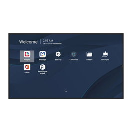 Viewsonic CDE5014-2C - Pantalla digital LCD 50" 4K UHD, 500 nits, 24/7, HDMI/LAN/USB-C, Android 14, 4 GB RAM, 32 GB, WiFi, Ethernet, Negro, para señalización comercial