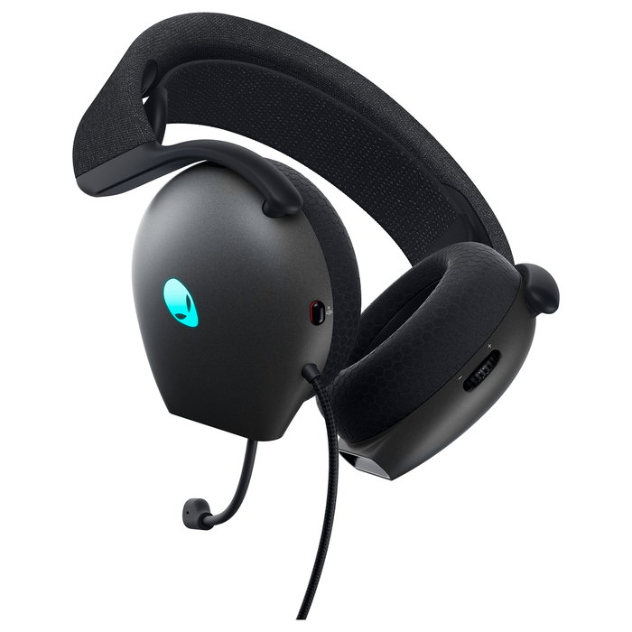 Alienware AW520H Auriculares Gaming Alámbricos Diadema USB Circumaural RGB Negro/Gris 20-40000 Hz Micrófono Boom Windows
