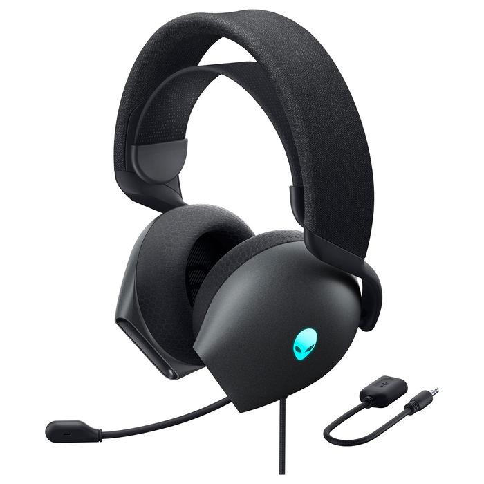 Alienware AW520H Auriculares Gaming Alámbricos Diadema USB Circumaural RGB Negro/Gris 20-40000 Hz Micrófono Boom Windows