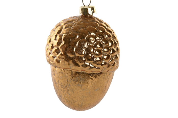 DKD Home Decor Decoración Colgante Bellota Dorado