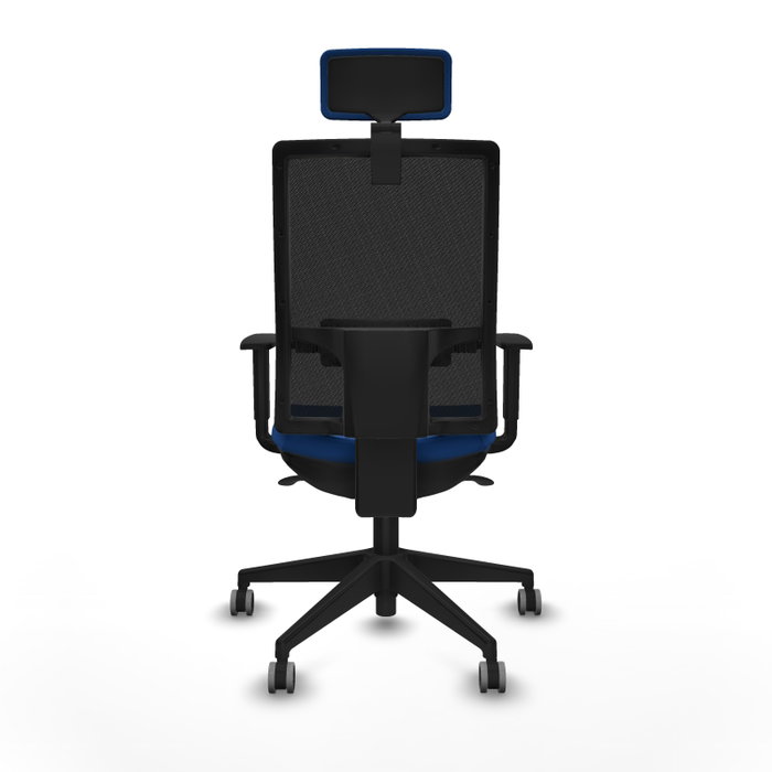 PIQUERAS Y CRESPO Silla de oficina Horna con Mecanismo Sincro, Azul y Negro