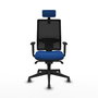PIQUERAS Y CRESPO Silla de oficina Horna con Mecanismo Sincro, Azul y Negro