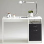 FMD Escritorio JACKSON Blanco con decoración negra
