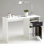 FMD Escritorio JACKSON Blanco con decoración negra