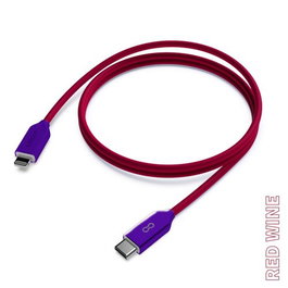 Cable Groovy Cable Usb-C - Lightning Apple Alto Rendimiento 2,0A Red Wine Pantone 194 1 M.