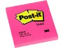 Post-it Bloc de notas adhesivas quita y pon fucsia neón con 100 hojas 76x76 mm