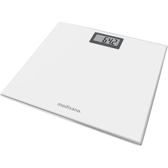 Medisana PS 404 Balanza de baño - 180 kg máx. Cristal blanco glaciar