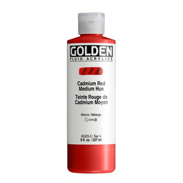 Golden Fluid Colores Acrílicos Rojo de Cadmio Medio 237 ml