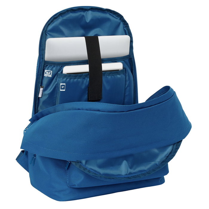 Safta Mochila Doble Real Madrid para Portátil 15,6 Pulgadas con USB Azul Safta Mochila Doble Real Madrid para Portátil 15,6 Pulgadas con USB Azul