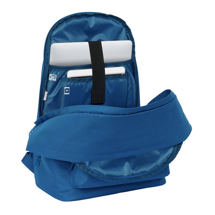 Safta Mochila Doble Real Madrid para Portátil 15,6 Pulgadas con USB Azul Safta Mochila Doble Real Madrid para Portátil 15,6 Pulgadas con USB Azul
